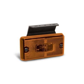 Lanterna Retangular Lateral Amarela com Suporte / Carreta Todas